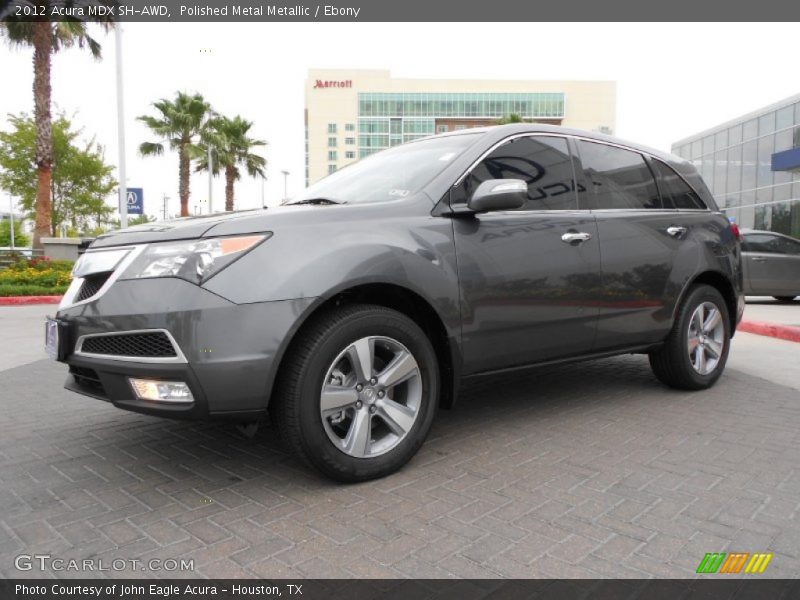 Polished Metal Metallic / Ebony 2012 Acura MDX SH-AWD