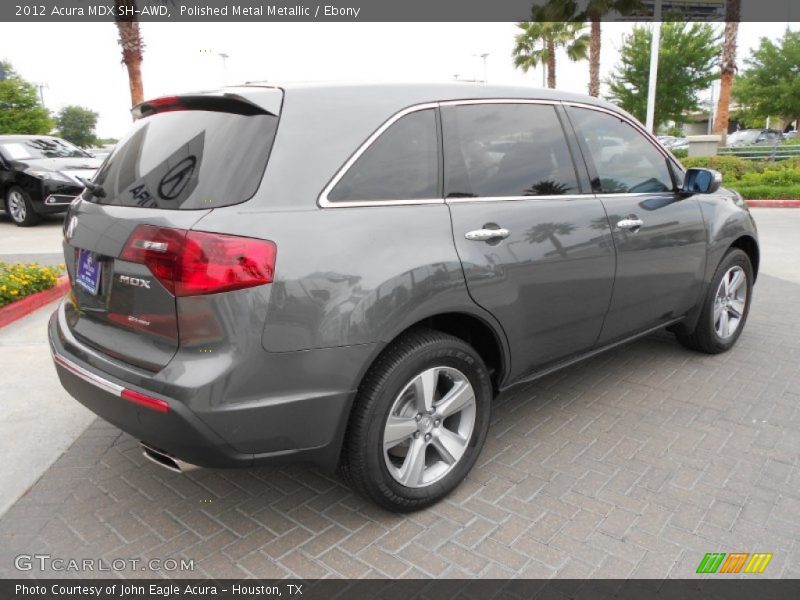 Polished Metal Metallic / Ebony 2012 Acura MDX SH-AWD