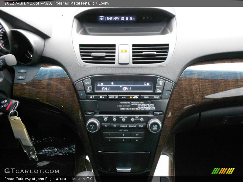 Polished Metal Metallic / Ebony 2012 Acura MDX SH-AWD