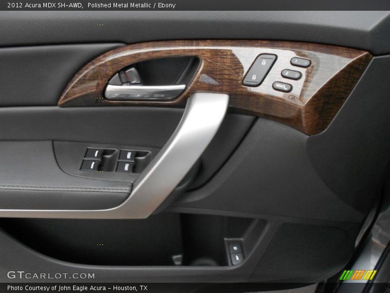 Polished Metal Metallic / Ebony 2012 Acura MDX SH-AWD