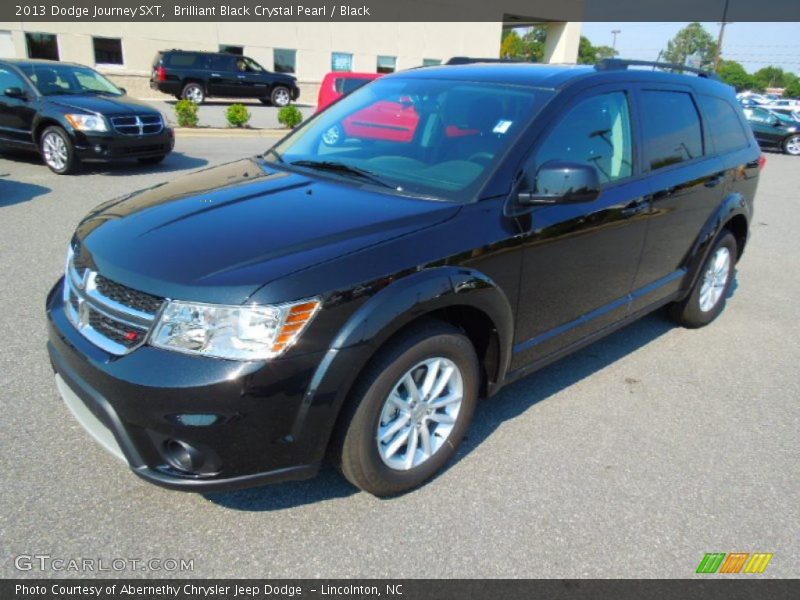 Brilliant Black Crystal Pearl / Black 2013 Dodge Journey SXT