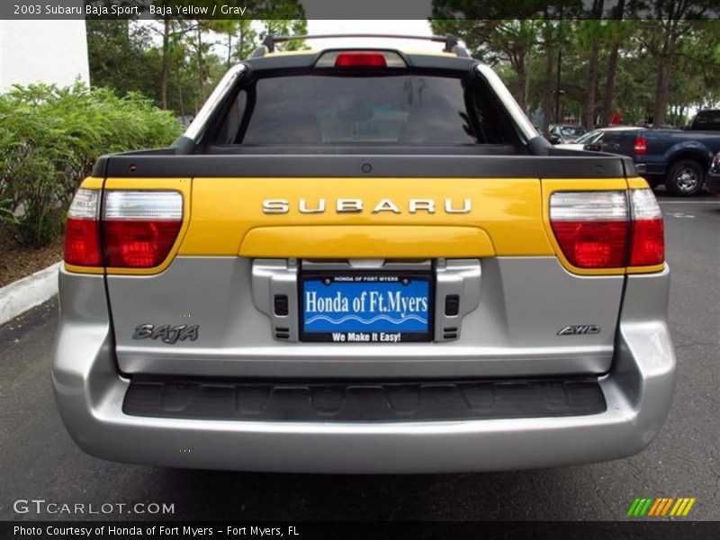 Baja Yellow / Gray 2003 Subaru Baja Sport