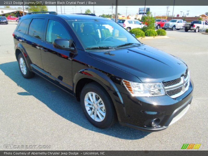 Brilliant Black Crystal Pearl / Black 2013 Dodge Journey SXT