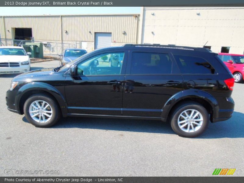 Brilliant Black Crystal Pearl / Black 2013 Dodge Journey SXT