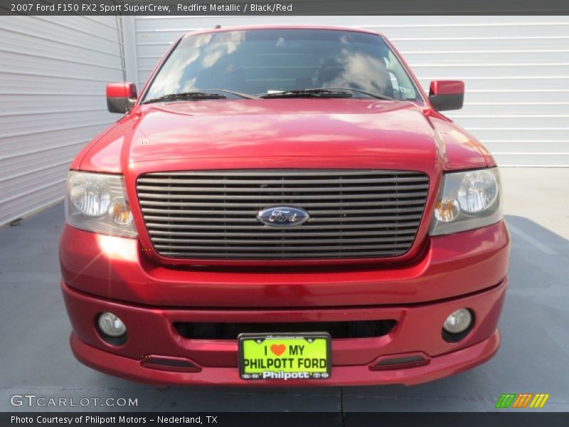 Redfire Metallic / Black/Red 2007 Ford F150 FX2 Sport SuperCrew
