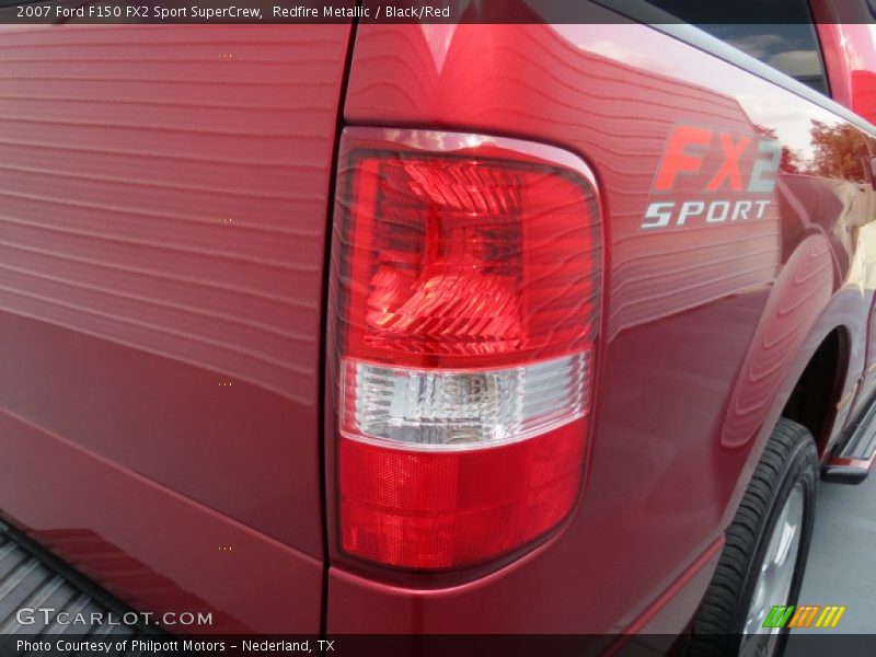 Redfire Metallic / Black/Red 2007 Ford F150 FX2 Sport SuperCrew
