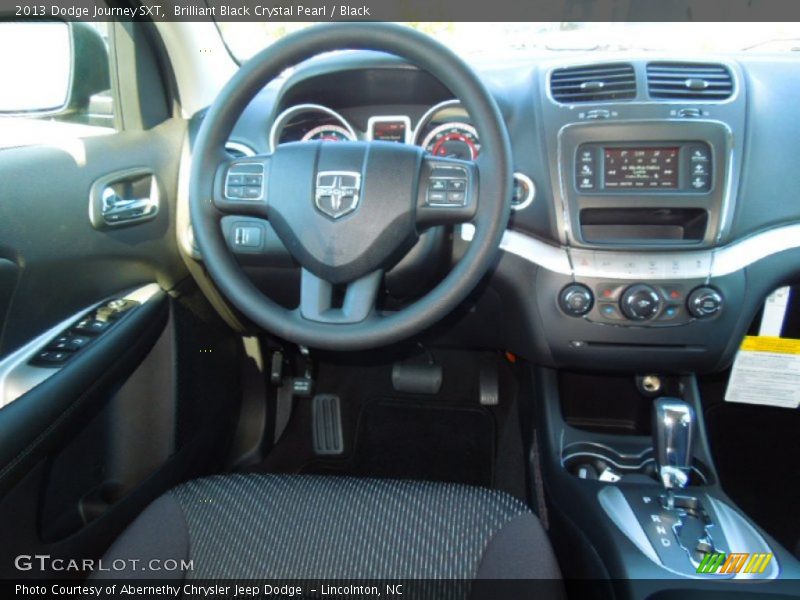 Brilliant Black Crystal Pearl / Black 2013 Dodge Journey SXT