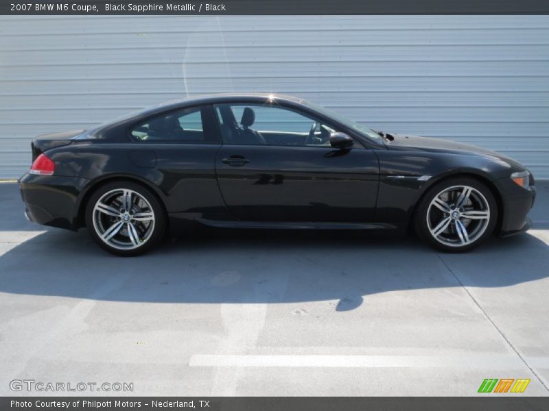 Black Sapphire Metallic / Black 2007 BMW M6 Coupe