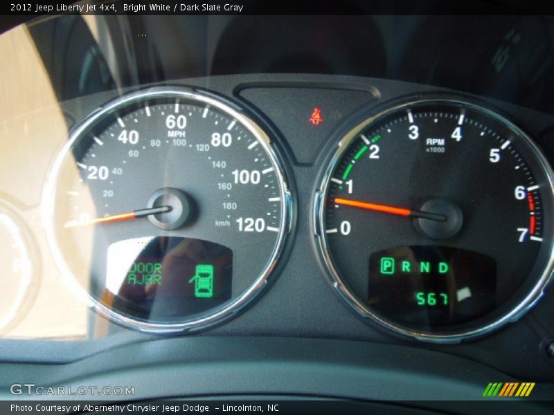 Bright White / Dark Slate Gray 2012 Jeep Liberty Jet 4x4