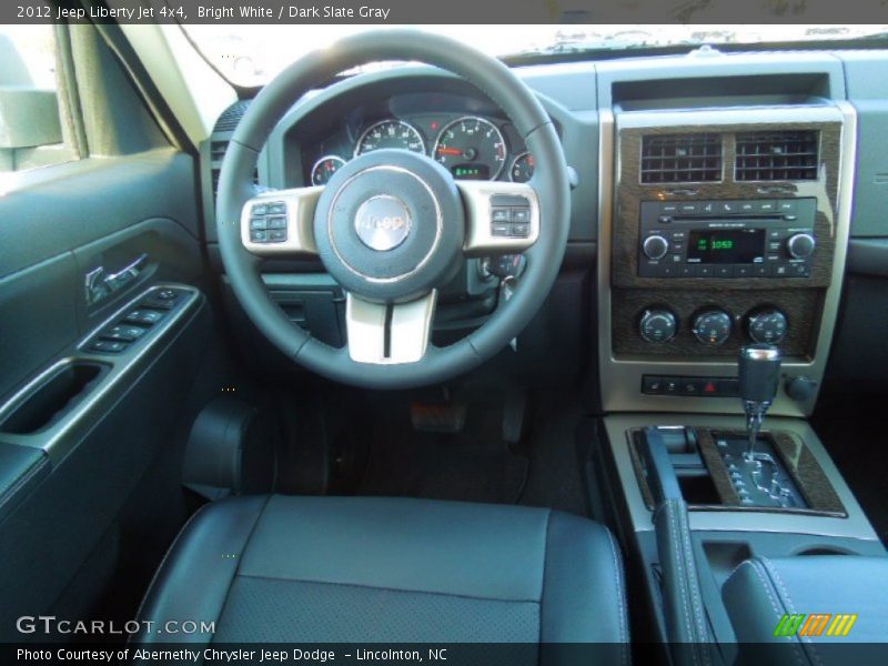 Bright White / Dark Slate Gray 2012 Jeep Liberty Jet 4x4