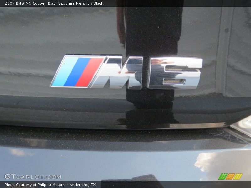 Black Sapphire Metallic / Black 2007 BMW M6 Coupe