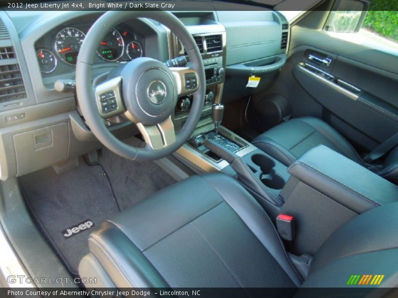 Bright White / Dark Slate Gray 2012 Jeep Liberty Jet 4x4