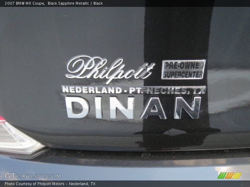 Black Sapphire Metallic / Black 2007 BMW M6 Coupe