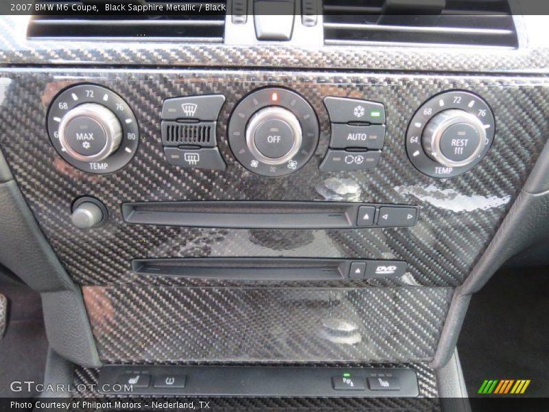 Controls of 2007 M6 Coupe