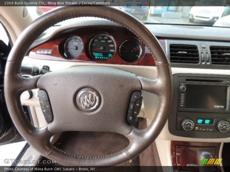 Ming Blue Metallic / Cocoa/Cashmere 2009 Buick Lucerne CXL