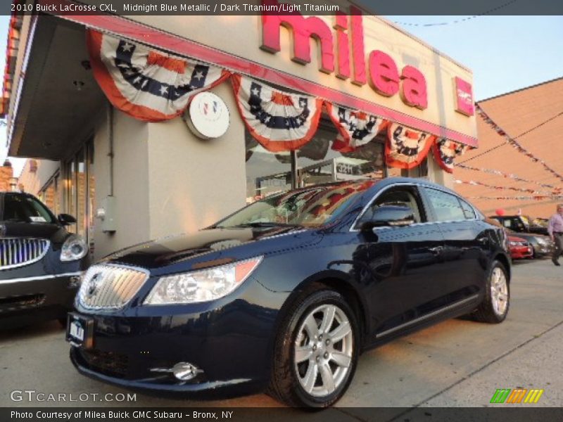 Midnight Blue Metallic / Dark Titanium/Light Titanium 2010 Buick LaCrosse CXL