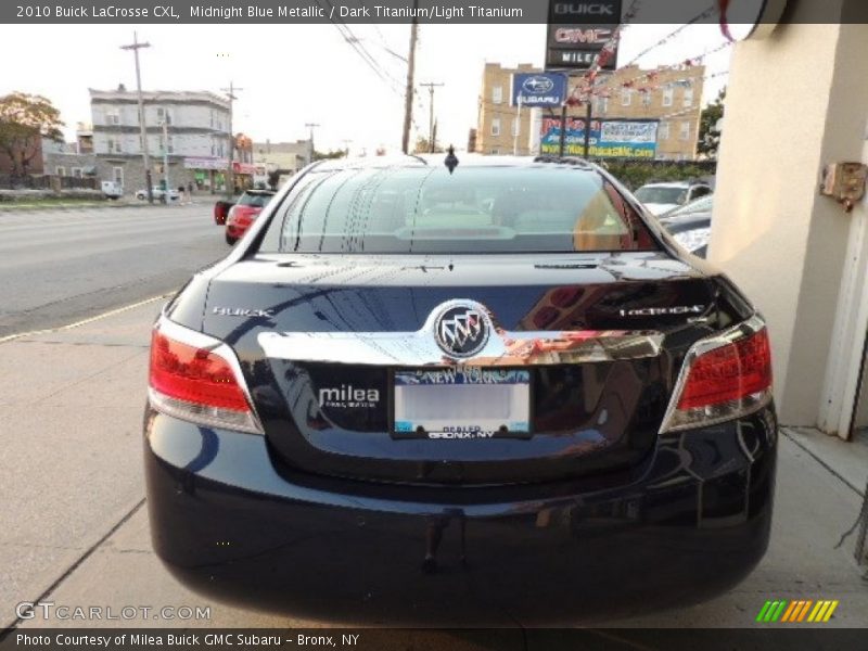 Midnight Blue Metallic / Dark Titanium/Light Titanium 2010 Buick LaCrosse CXL