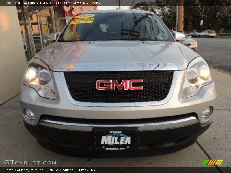 Quicksilver Metallic / Ebony 2009 GMC Acadia SLT AWD