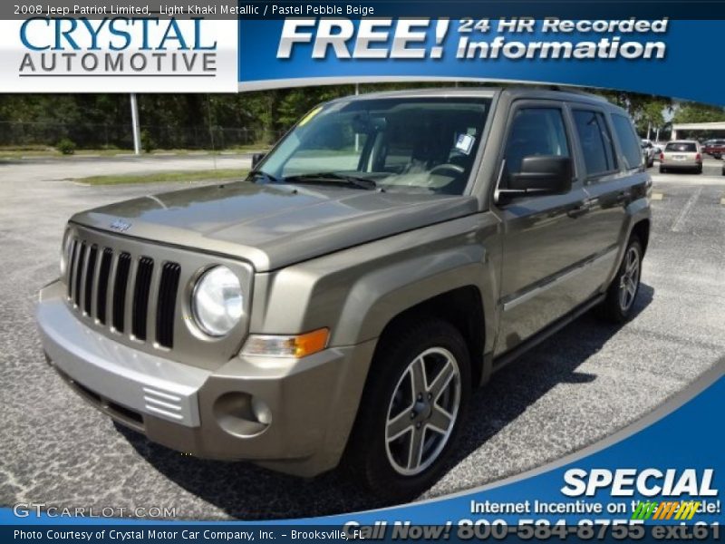 Light Khaki Metallic / Pastel Pebble Beige 2008 Jeep Patriot Limited