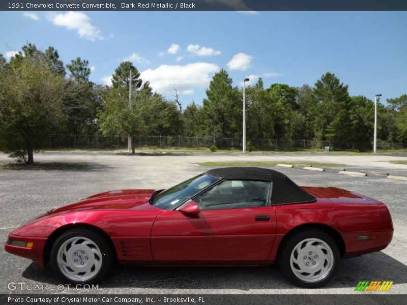 1991 Corvette Convertible Dark Red Metallic