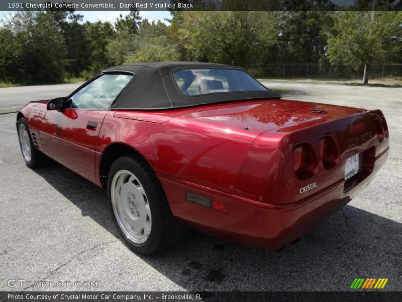  1991 Corvette Convertible Dark Red Metallic