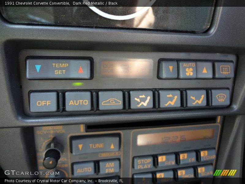 Controls of 1991 Corvette Convertible