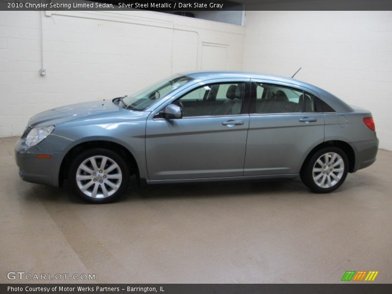 Silver Steel Metallic / Dark Slate Gray 2010 Chrysler Sebring Limited Sedan