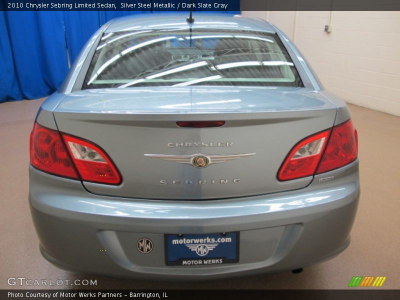 Silver Steel Metallic / Dark Slate Gray 2010 Chrysler Sebring Limited Sedan