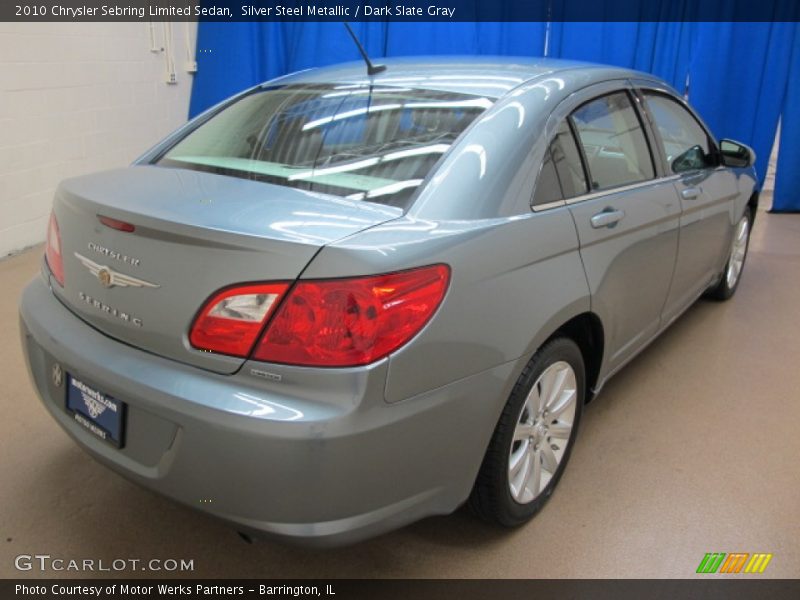 Silver Steel Metallic / Dark Slate Gray 2010 Chrysler Sebring Limited Sedan