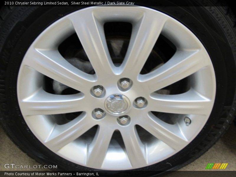 Silver Steel Metallic / Dark Slate Gray 2010 Chrysler Sebring Limited Sedan
