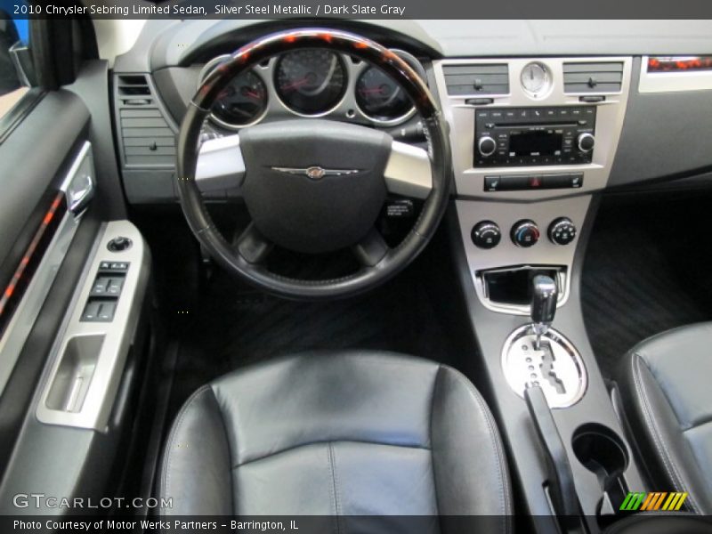 Silver Steel Metallic / Dark Slate Gray 2010 Chrysler Sebring Limited Sedan