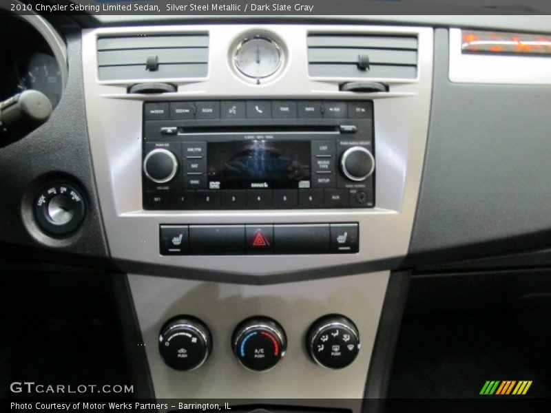 Silver Steel Metallic / Dark Slate Gray 2010 Chrysler Sebring Limited Sedan
