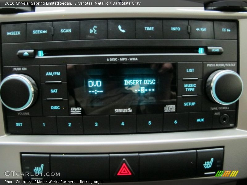 Silver Steel Metallic / Dark Slate Gray 2010 Chrysler Sebring Limited Sedan