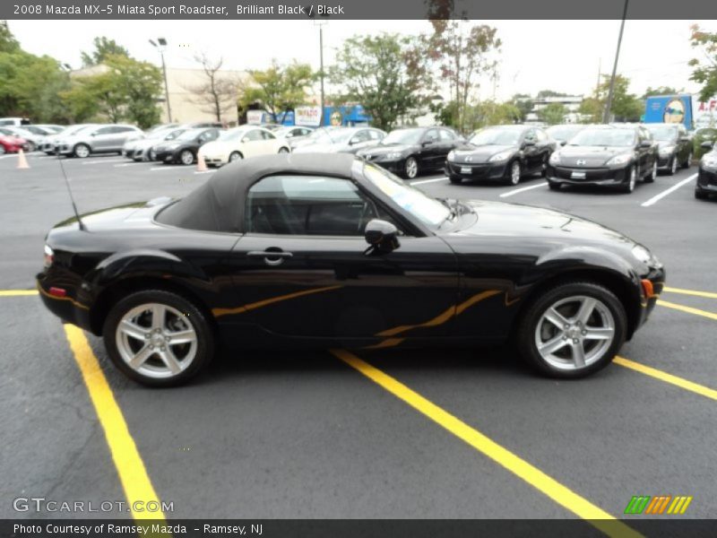 Brilliant Black / Black 2008 Mazda MX-5 Miata Sport Roadster