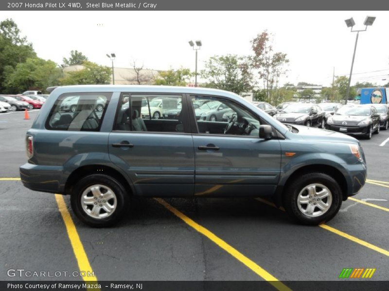 Steel Blue Metallic / Gray 2007 Honda Pilot LX 4WD