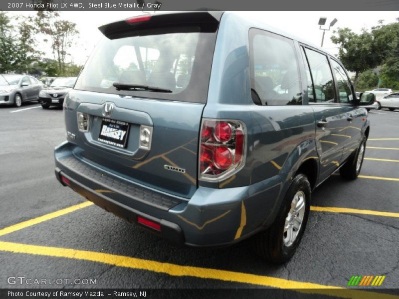 Steel Blue Metallic / Gray 2007 Honda Pilot LX 4WD