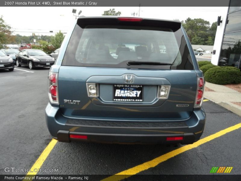 Steel Blue Metallic / Gray 2007 Honda Pilot LX 4WD