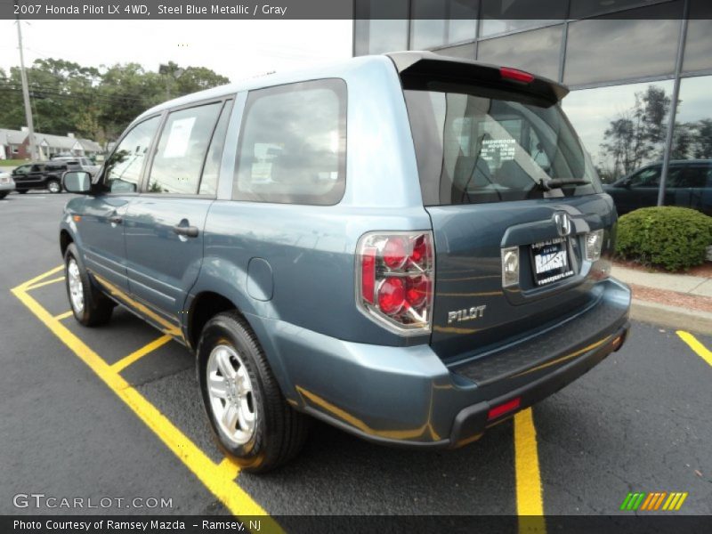 Steel Blue Metallic / Gray 2007 Honda Pilot LX 4WD