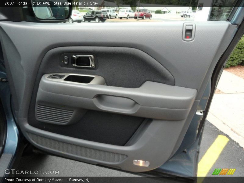 Steel Blue Metallic / Gray 2007 Honda Pilot LX 4WD