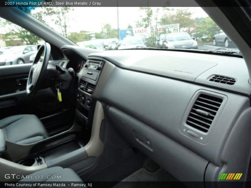 Steel Blue Metallic / Gray 2007 Honda Pilot LX 4WD