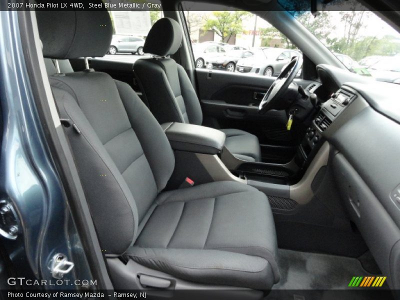 Steel Blue Metallic / Gray 2007 Honda Pilot LX 4WD