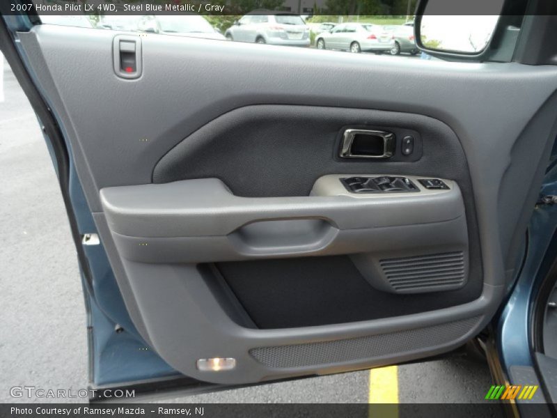 Steel Blue Metallic / Gray 2007 Honda Pilot LX 4WD