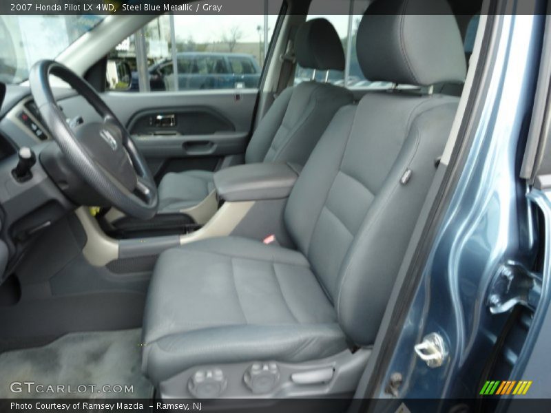 Steel Blue Metallic / Gray 2007 Honda Pilot LX 4WD