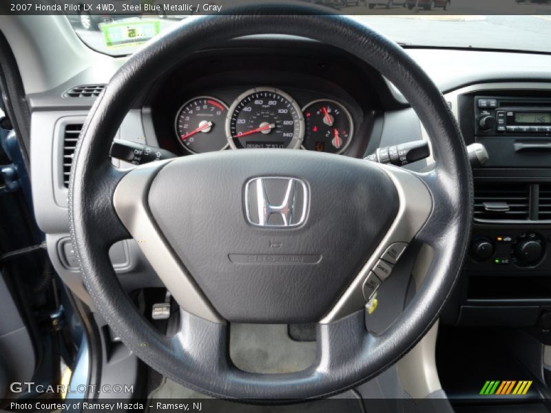 Steel Blue Metallic / Gray 2007 Honda Pilot LX 4WD