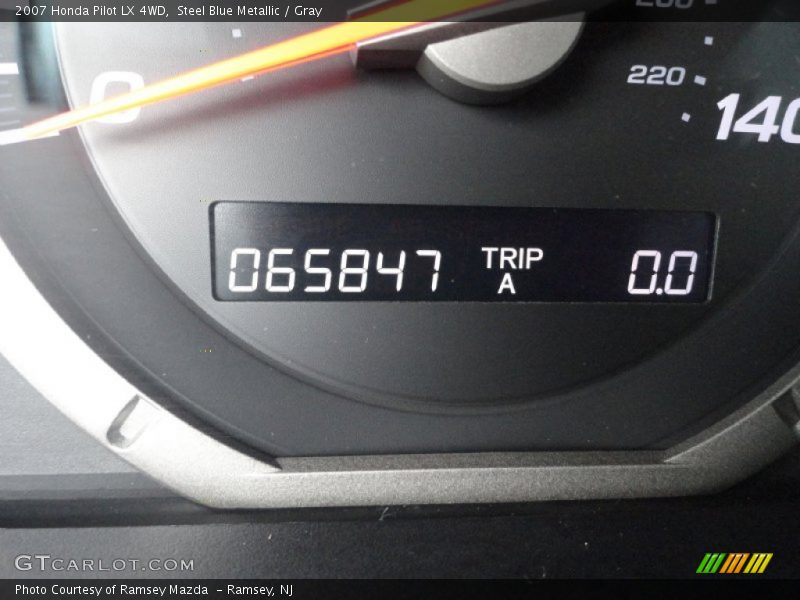 Steel Blue Metallic / Gray 2007 Honda Pilot LX 4WD
