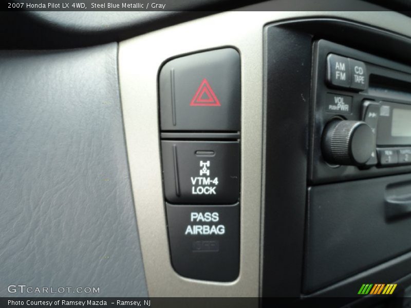 Steel Blue Metallic / Gray 2007 Honda Pilot LX 4WD