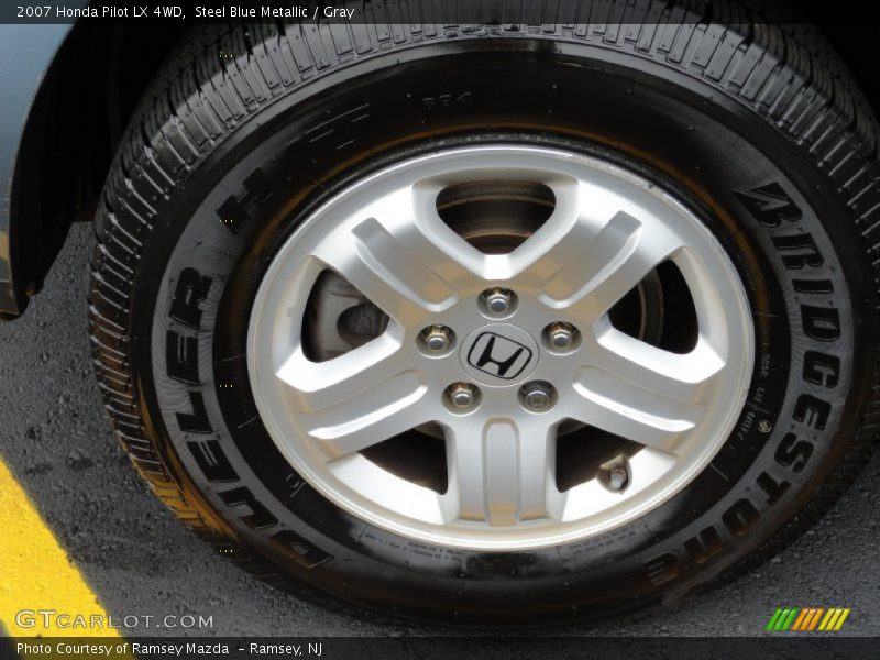 Steel Blue Metallic / Gray 2007 Honda Pilot LX 4WD