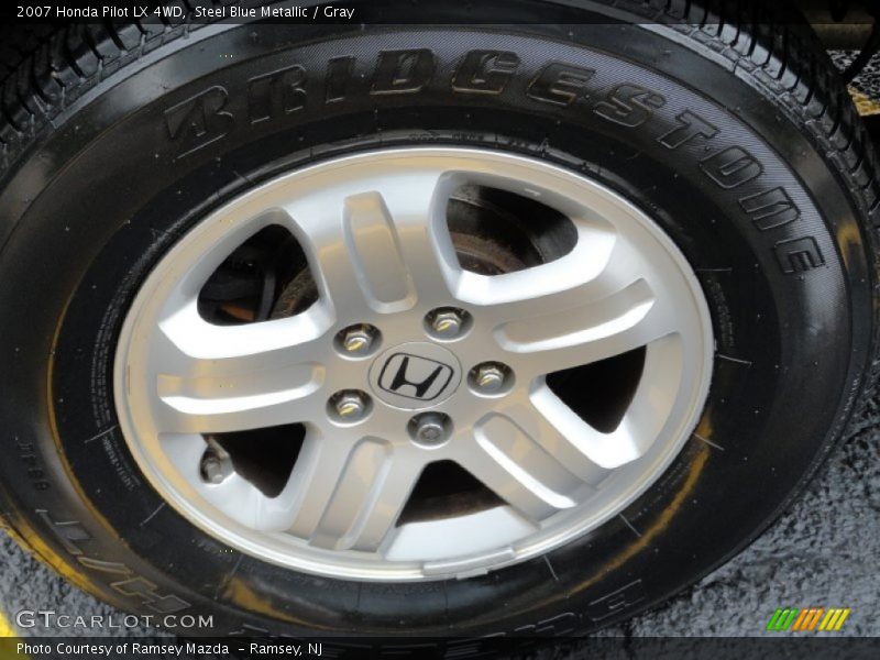 Steel Blue Metallic / Gray 2007 Honda Pilot LX 4WD