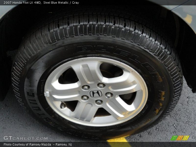 Steel Blue Metallic / Gray 2007 Honda Pilot LX 4WD