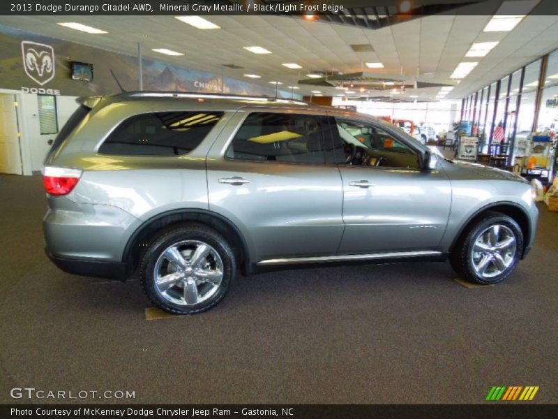 Mineral Gray Metallic / Black/Light Frost Beige 2013 Dodge Durango Citadel AWD